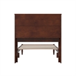 Denver Twin XL Wood Platform Bed in Walnut
