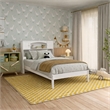 Denver Twin Wood Platform Bed in White