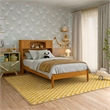 Denver Twin Wood Platform Bed in Light Toffee