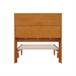 Denver Twin Wood Platform Bed in Light Toffee