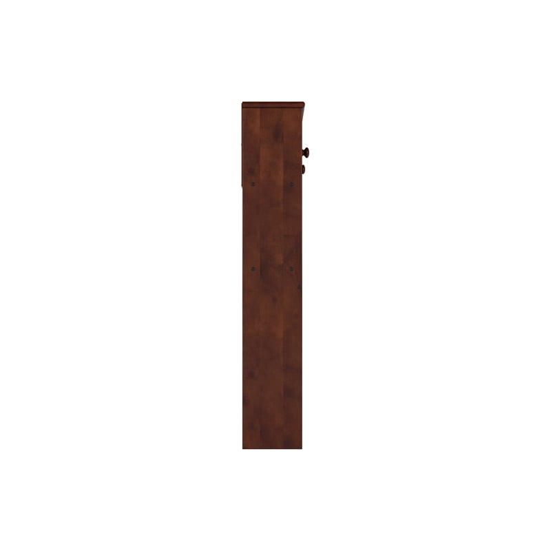 Denver Twin Wood Storage Bookcase Headboard in White