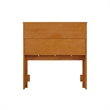 Denver Twin Wood Storage Bookcase Headboard in Light Toffee