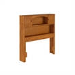 Denver Twin Wood Storage Bookcase Headboard in Light Toffee