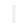 Denver Full Wood Storage Bookcase Headboard in White