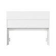 Denver Full Wood Storage Bookcase Headboard in White