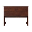 Denver Full Wood Storage Bookcase Headboard in Walnut