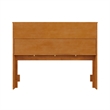 Denver Full Solid Wood Storage Bookcase Headboard in Light Toffee