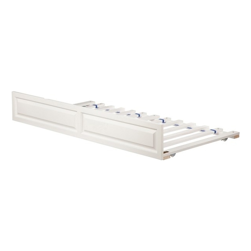 AFI Twin Solid Wood Transitional Raised Panel Trundle in White