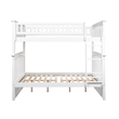AFI Columbia Full Over Full Solid Wood Bunk Bed in White