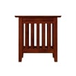 AFI Mission Solid Wood Chair Side Contemporary Table in Walnut