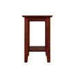 AFI Mission Solid Wood Chair Side Contemporary Table in Walnut