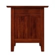 AFI Nantucket Solid Wood End Table with Built In Device Charger in Walnut