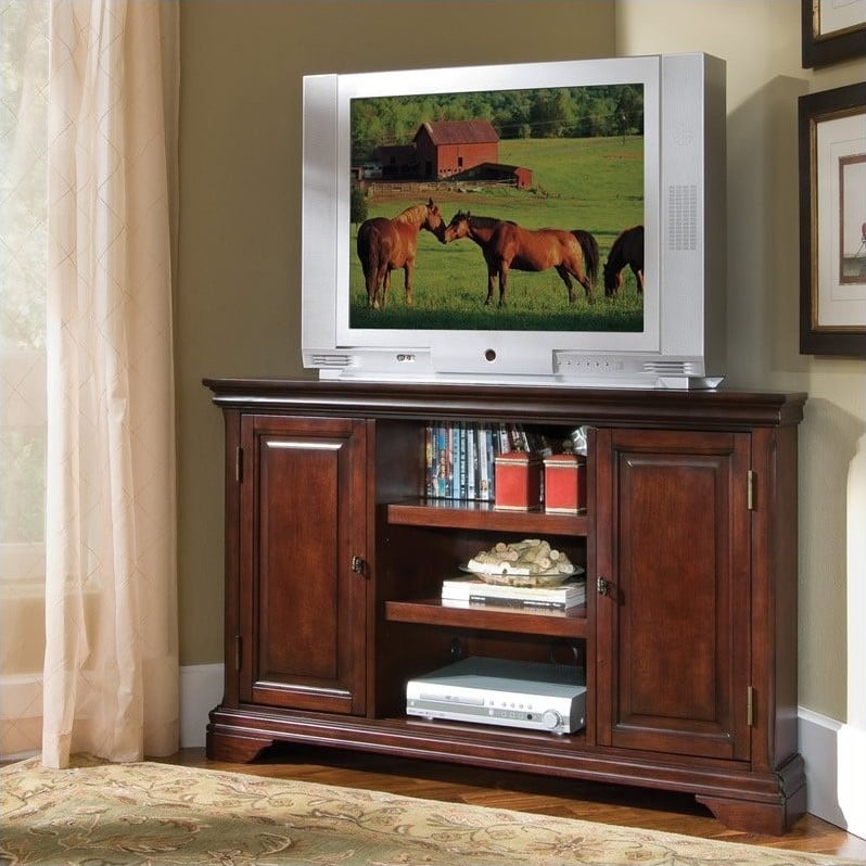   Lafayette Corner Entertainment Cherry TV Stand 095385796549  