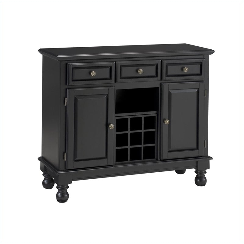 Home Styles Premier Wood Top Buffet server in Black [344016]