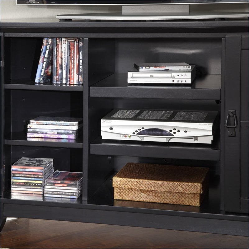 Home Styles Arts & Crafts Corner Entertainment Black TV Stand 