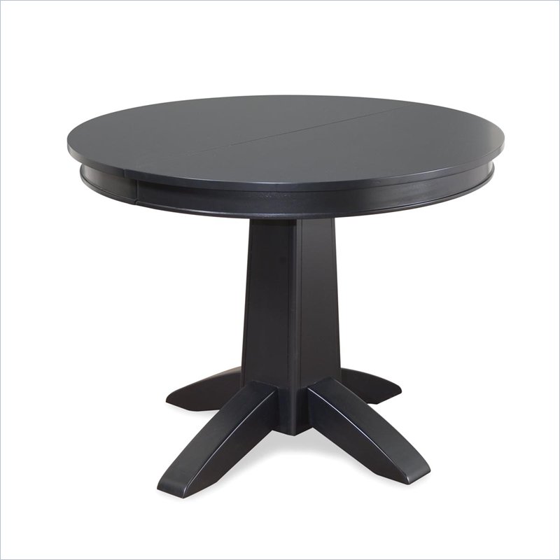 Home Styles Arts Crafts Round Black Dining Table