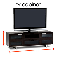 how to measure a tv cabinet